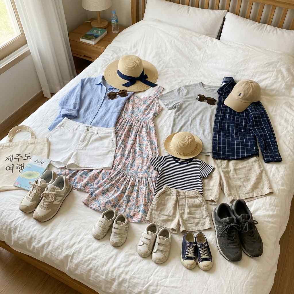 제주도 가족여행 옷차림 준비