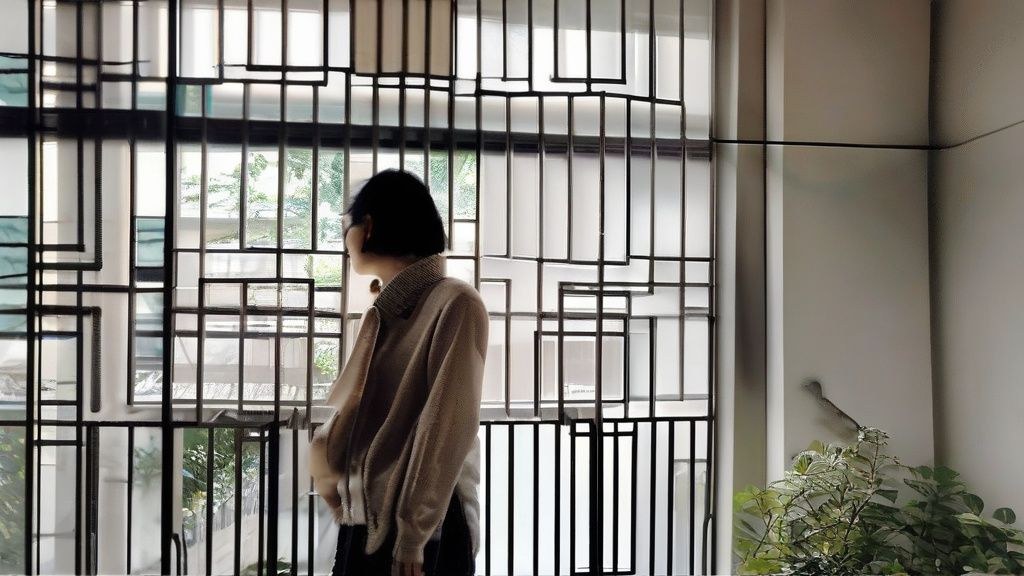 단풍으로 붉게 물든 한국의 산 능선 위로 해가 떠오르는 풍경