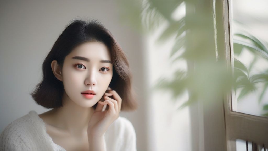 주문진 해변의 푸른 바다와 가을 하늘